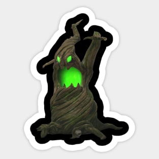 Scary tree halloween Sticker